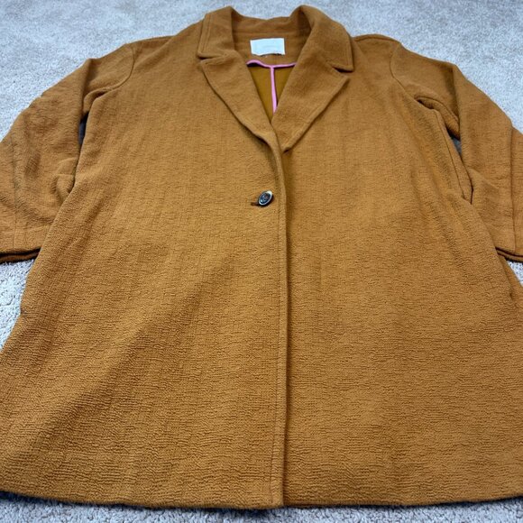 Anthropologie Blazer Women M Corinthia Knit Longline Jacket Oversized Minimalist - Picture 2 of 8